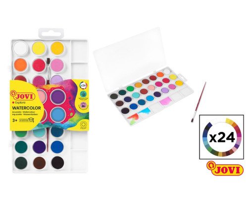 ACUARELA 24 COLORES JOVI