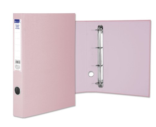CARPETA A4 4ANILLAS COLOR PASTEL