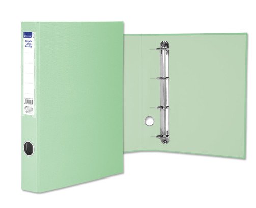 CARPETA A4 4ANILLAS COLOR PASTEL
