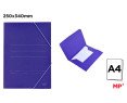 CARPETA AZUL CON ELASTICO A4