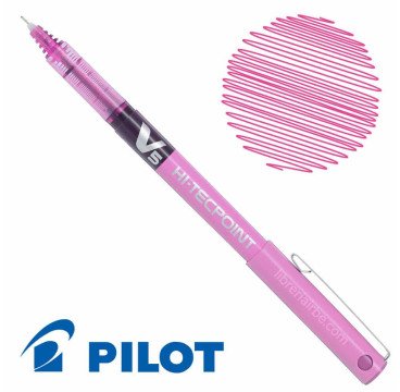 Pilot V5 HI-TECPOINT 0.5 ROSA TINTA LIQUIDA