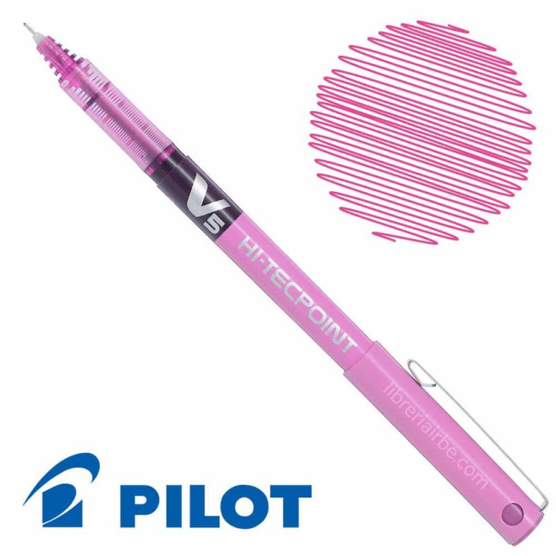 Pilot V5 HI-TECPOINT 0.5 ROSA TINTA LIQUIDA