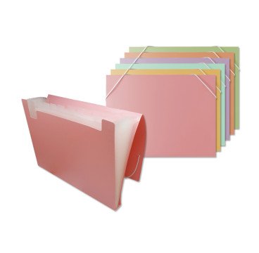 ARCHIVADOR CON SEPARACIONES CON ELASTICO A4