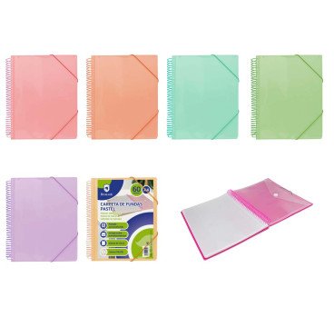 CARPETA DE ANILLAS CON 60 FUNDAS