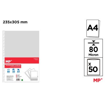FUNDA DE PLASTICO 80MICRAS 50FUNDAS
