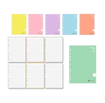 HOJAS DE REACMBIO 120H A4 90G CUADRICULA 5MM MULTICOLOR