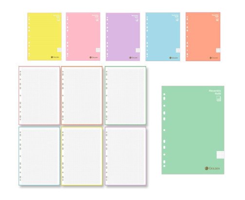 HOJAS DE REACMBIO 120H A4 90G CUADRICULA 5MM MULTICOLOR