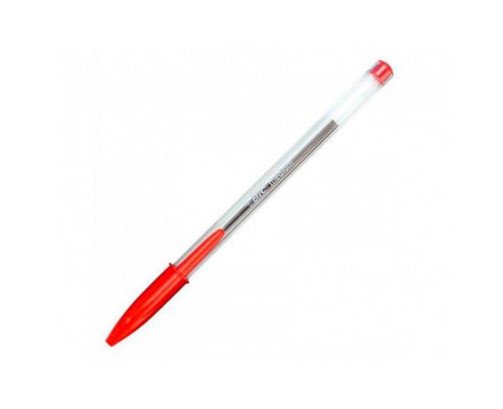 BIC TRANSPARENTE ROJO 1.0MM