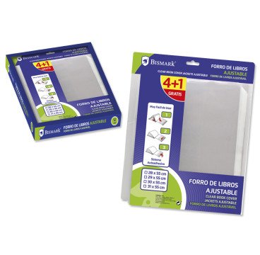 FORRO DE LIBROS AJUSTABLE  29*55CM 5UNIDADES
