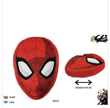 COJIN LICENCIA SPIDERMAN 40*40CM