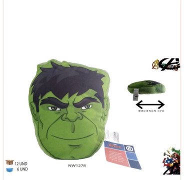 COJIN LICENCIA HULK 40*40CM