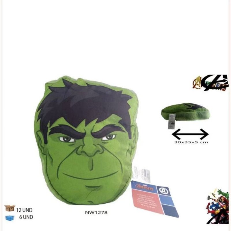 COJIN LICENCIA HULK 40*40CM