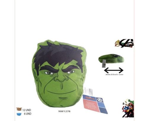 COJIN LICENCIA HULK 40*40CM