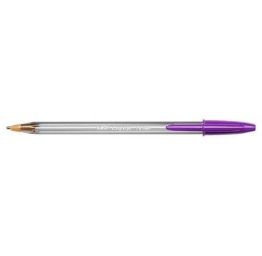 BOLÍGRAFO BIC FUN FASHION COLOUR TINTA BASE DE ACEITE MORADO