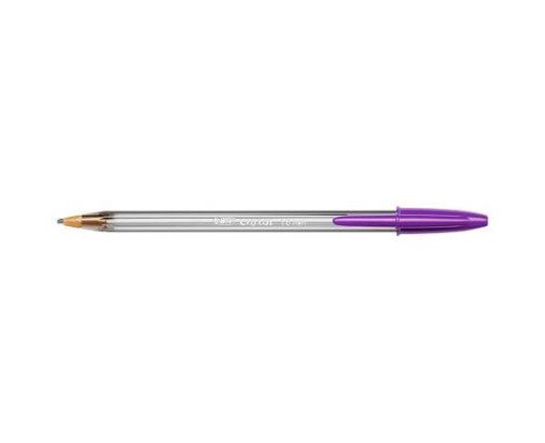 BOLÍGRAFO BIC FUN FASHION COLOUR TINTA BASE DE ACEITE MORADO